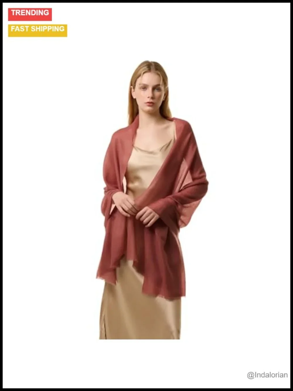 100% Cashmere Oversized Shawl Wrap Scarf, Extra Large 75